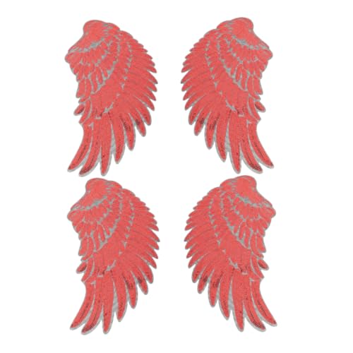 GALPADA 2 Paare Selbstklebende Glitzerflügel Patches Dekorative Applikationen für Kleidung Rucksäcke und Kostüme Vielseitige Stickerei Pet mit Funkelnden Pailletten Rot GALPADA 2 Paare Selbstklebende Glitzerflügel Patches Dekorative Applikationen für Kleidung Rucksäcke und Kostüme Vielseitige Stickerei Pet mit Funkelnden Pailletten Rot von GALPADA