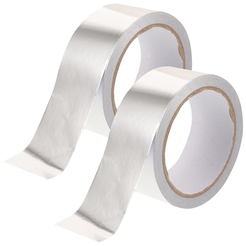 GALPADA 2 Rollen Aluminium Folienklebeband Hitzebeständiges Isoliertes Klebeband Breit für Metallreparaturen und Ductwork Praktisch und Flexibel von GALPADA