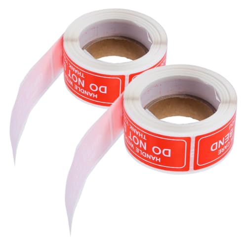 GALPADA 2 Rollen Fragile Warning Aufkleber Je Selbstklebend Warnetiketten Handle With Care Verpackung Versand Zerbrechlich Sticker für Umzug und Transport GALPADA 2 Rollen Fragile Warning Aufkleber Je Selbstklebend Warnetiketten Handle With Care Verpackung Versand Zerbrechlich Sticker für Umzug und Transport von GALPADA