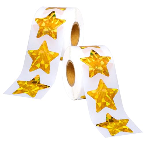 GALPADA 2 Rollen Hochzeitsaufkleber Sterne Siegelsticker Selbstklebende Etiketten für Geschenktüten Verpackungen und Bastelprojekte für Hochzeiten und Besondere Anlässe GALPADA 2 Rollen Hochzeitsaufkleber Sterne Siegelsticker Selbstklebende Etiketten für Geschenktüten Verpackungen und Bastelprojekte für Hochzeiten und Besondere Anlässe von GALPADA