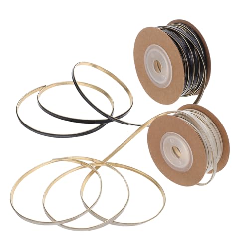 GALPADA 2 Rollen Pu-kunstlederband Lang Strapazierfähiges Geschenkband mit Zweifarbigem Design Dunkel Dekoratives Diy-bastelband für Geschenkschleifen Party Festivaldekorationen GALPADA 2 Rollen Pu-kunstlederband Lang Strapazierfähiges Geschenkband mit Zweifarbigem Design Dunkel Dekoratives Diy-bastelband für Geschenkschleifen Party Festivaldekorationen von GALPADA