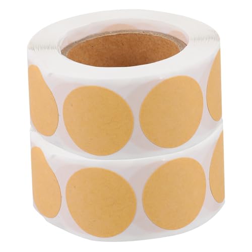 GALPADA 2 Rollen Selbstklebende Runde Etiketten mit Je DIY Label Stickern Geruchsneutral Reißfest Vielseitig für Geschenkverpackung Lagerkennzeichnung Backwaren Büro und Schule Geeignet von GALPADA