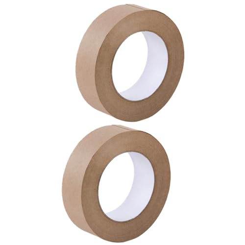 GALPADA 2 Rollen Umweltfreundliches Beschreibbares Papier Klebeband Wasseraktivierbares Verpackungs und Dichtband für Sicheren Versand und Schutz von Kartons von GALPADA
