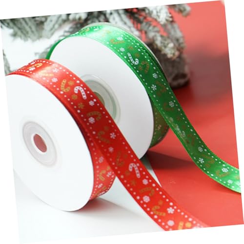 GALPADA 2 Rollen Weihnachtliche Geschenkband mit Cartoon Zuckerstangenmuster Dekoratives Geschenkverpackungsband in Grün und Rot Strapazierfähiges Deko Band für Geschenkboxen und DIY GALPADA 2 Rollen Weihnachtliche Geschenkband mit Cartoon Zuckerstangenmuster Dekoratives Geschenkverpackungsband in Grün und Rot Strapazierfähiges Deko Band für Geschenkboxen und DIY von GALPADA