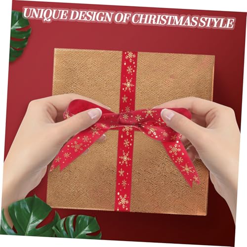 GALPADA 2 Rollen Weihnachtsschleifenband Langlebiges Festliches Geschenkband mit Weihnachtsbaum und Schneeflockenmotiv Vielseitig für DIY Deko Geschenkverpackung und Partydekoration GALPADA 2 Rollen Weihnachtsschleifenband Langlebiges Festliches Geschenkband mit Weihnachtsbaum und Schneeflockenmotiv Vielseitig für DIY Deko Geschenkverpackung und Partydekoration von GALPADA