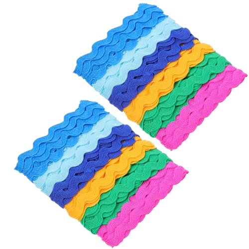 GALPADA 2 STÜCK Wellenrand Borte Wellenborte für DIY Kleidung und Dekorationen Hochwertiges Farbenfrohes Satinband für Hochzeiten und Bastelprojekte GALPADA 2 STÜCK Wellenrand Borte Wellenborte für DIY Kleidung und Dekorationen Hochwertiges Farbenfrohes Satinband für Hochzeiten und Bastelprojekte von GALPADA