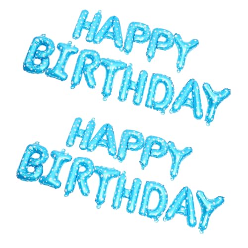 GALPADA 2 Sätze Happy Birthday Buchstaben Folienballons Blau Geburtstagsdeko für Jungen Mädchen Innen Außen Party Luftballons Girlande Partyzubehör GALPADA 2 Sätze Happy Birthday Buchstaben Folienballons Blau Geburtstagsdeko für Jungen Mädchen Innen Außen Party Luftballons Girlande Partyzubehör von GALPADA