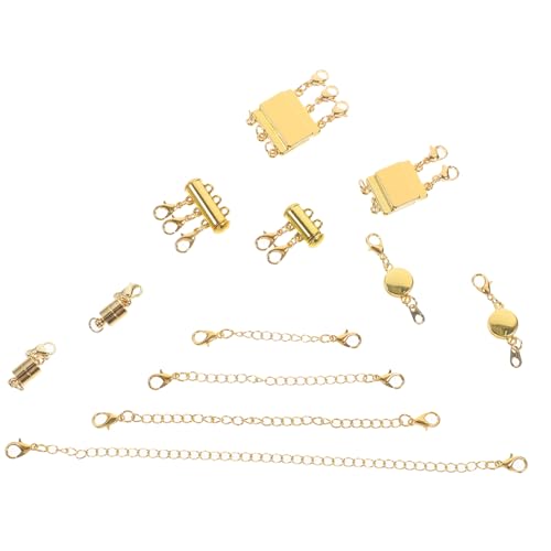 GALPADA 2 Sätze Kettenverschluss Set für mit Verlängerungsketten und Verbindungselementen Langlebigem für Mehrsträngige Schmuckdesigns und Diy Projekte GALPADA 2 Sätze Kettenverschluss Set für mit Verlängerungsketten und Verbindungselementen Langlebigem für Mehrsträngige Schmuckdesigns und Diy Projekte von GALPADA