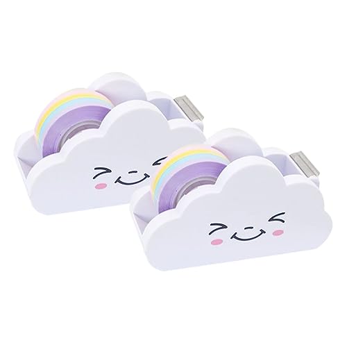 GALPADA 2 Sätze Klebebandspender Professionelle Klebebandabroller mit Wolken Design Tragbare Klebeband Cutter für Büro Schule und Kreative Projekte Süßes und Zubehör GALPADA 2 Sätze Klebebandspender Professionelle Klebebandabroller mit Wolken Design Tragbare Klebeband Cutter für Büro Schule und Kreative Projekte Süßes und Zubehör von GALPADA