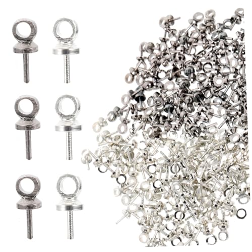 GALPADA 2 Sätze Kleine Schraubösen Haken aus Reinem Kupfer für DIY Schmuckherstellung Armband Anhänger Faden Armbänder Ösen Schmuck Zubehör von GALPADA