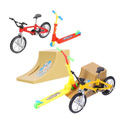 GALPADA 2 Sätze Mini Finger Skateboard mit Rampen Fingertip Bike Tischdekoration Kreatives Fingerspielzeug für Jungen Mädchen Sammlung GALPADA 2 Sätze Mini Finger Skateboard mit Rampen Fingertip Bike Tischdekoration Kreatives Fingerspielzeug für Jungen Mädchen Sammlung von GALPADA