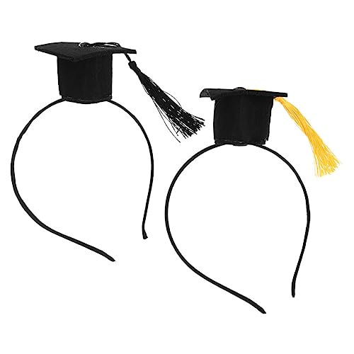 GALPADA 2 Stück Abschlussfeier Haarschmuck Doktorhut mit Fransen Haarreif Party Zubehör für Graduierte Eleganter Kopfschmuck für Festliche Anlässe GALPADA 2 Stück Abschlussfeier Haarschmuck Doktorhut mit Fransen Haarreif Party Zubehör für Graduierte Eleganter Kopfschmuck für Festliche Anlässe von GALPADA