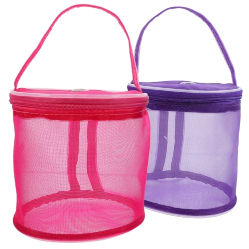 GALPADA 2 Stück Aufbewahrungstasche Aus Wolle Gehäkelte Tasche Garn-taschen-organizer Garnsack Strick-organizer Stickerei Stricktasche Garnhalter Stricken Strickspeicher Für Häkeln Nylon von GALPADA