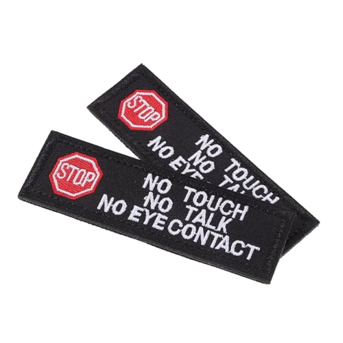 GALPADA 2 Stück Bestickte Hundegeschirr Patches Reusable Service Dog Abzeichen No Touch No Pet Aufnäher für Diensthunde Geschirre Haustier Zubehör GALPADA 2 Stück Bestickte Hundegeschirr Patches Reusable Service Dog Abzeichen No Touch No Pet Aufnäher für Diensthunde Geschirre Haustier Zubehör von GALPADA