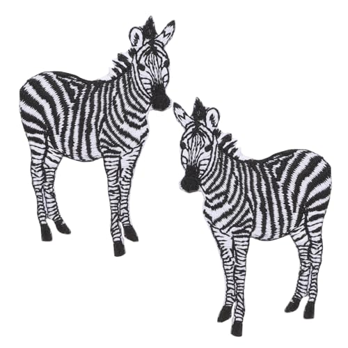 GALPADA 2 Stück Bestickte Tierstoff Patches Aufnäher zum Aufnähen und Aufbügeln Langlebige Kleidung Reparatur Applikationen Modische Zebra Motive für Jacken Jeans und Taschen GALPADA 2 Stück Bestickte Tierstoff Patches Aufnäher zum Aufnähen und Aufbügeln Langlebige Kleidung Reparatur Applikationen Modische Zebra Motive für Jacken Jeans und Taschen von GALPADA