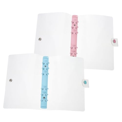 GALPADA 2 Stück Binder Ringbuch Hülle Transparent Wiederverwendbar Leicht Tragbar Für Büro Papierorganizer Schutzhülle Für Lose Dokumentenmappe von GALPADA