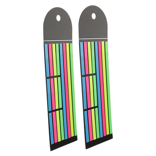 GALPADA 2 Stück Bunte Haftmarker für Lesemarken Kurze und Lange Fluoreszierende Indexstreifen für Effektives Lernen und Lesen für Schüler und Bürobedarf GALPADA 2 Stück Bunte Haftmarker für Lesemarken Kurze und Lange Fluoreszierende Indexstreifen für Effektives Lernen und Lesen für Schüler und Bürobedarf von GALPADA