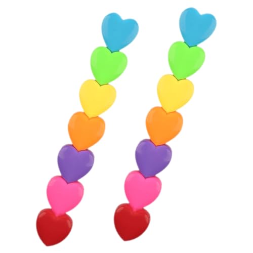 GALPADA 2 Stück Bunte Herz Textmarker mit Schräger Spitze Fluoreszierende Marker für Schüler Vielseitige und Markierstifte für Büro Schule Scrapbooking und Kreative Notizen GALPADA 2 Stück Bunte Herz Textmarker mit Schräger Spitze Fluoreszierende Marker für Schüler Vielseitige und Markierstifte für Büro Schule Scrapbooking und Kreative Notizen von GALPADA
