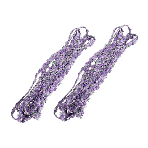 GALPADA 2 Stück DIY Bunte Blumenspitze Farbige Wasserlösliche Spitzenborte für Haarclips Kleidung Hüte Dekoration Originelles Nähzubehör für Handwerk und Geschenkband von GALPADA