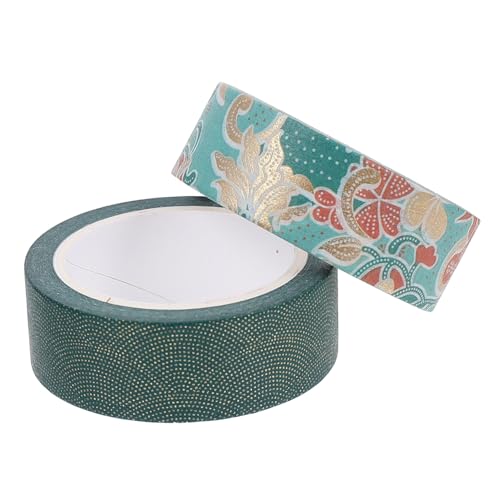 GALPADA 2 Stück DIY Masking Tape Verschiedenen Farben Dekorative Klebebänder für Handbuch und DIY Dekorationen Hot Stamping von GALPADA