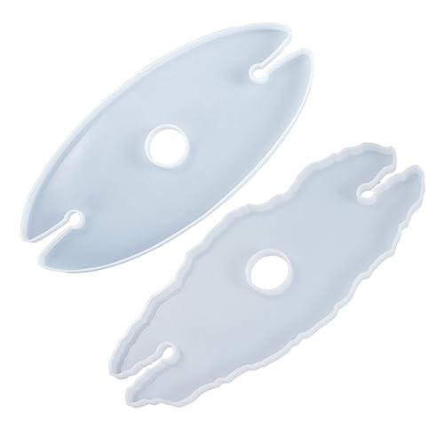 GALPADA 2 Stück DIY Weinglas Halter Silikonformen für Epoxidharz Kreative Untersetzer Gießformen für Weinglasständer für Handwerksprojekte und Heimdekoration von GALPADA
