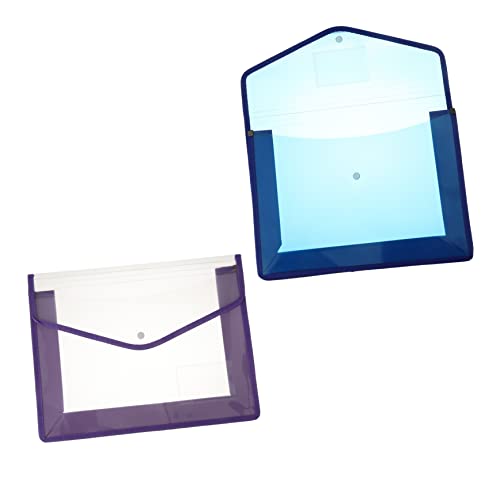 GALPADA 2 Stück Dokumentenmappe mit Druckknopf Transparente Aufbewahrungstasche für Schule Büro und Reisen Praktische Organizer für Dateien und Bürobedarf Zufällige Farbe Zufällige Farbe GALPADA 2 Stück Dokumentenmappe mit Druckknopf Transparente Aufbewahrungstasche für Schule Büro und Reisen Praktische Organizer für Dateien und Bürobedarf Zufällige Farbe Zufällige Farbe von GALPADA