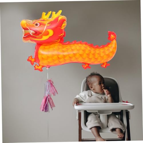 GALPADA 2 Stück Drachen Luftballons aus Aluminiumfolie Robust und Reißfest Festliche Dekoration für Neujahrs Frühlingsfest feiern Lebendige Farbgestaltung für Geburtstags Themenpartys GALPADA 2 Stück Drachen Luftballons aus Aluminiumfolie Robust und Reißfest Festliche Dekoration für Neujahrs Frühlingsfest feiern Lebendige Farbgestaltung für Geburtstags Themenpartys von GALPADA