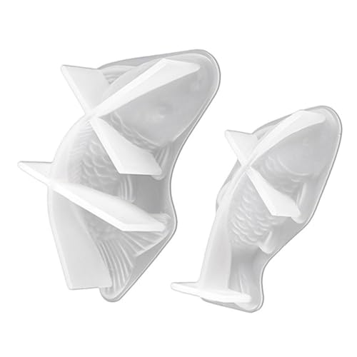 GALPADA 2 Stück Fisch Kerzenform Silikon Gießform für DIY Kerzenherstellung Koi Statue für Bastelprojekte und Kreative Einfach zu Verwenden für Anfänger Geeignet von GALPADA