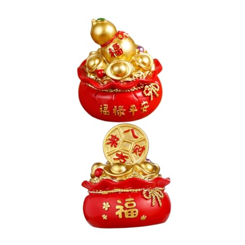 GALPADA 2 Stück Geldbag Dekorationen Glücklich Reichtum Ornament Glücksfiguren Kuchenschmuck Neujahrsdekoration Geldbeutel Geldsack Prop Harz GALPADA 2 Stück Geldbag Dekorationen Glücklich Reichtum Ornament Glücksfiguren Kuchenschmuck Neujahrsdekoration Geldbeutel Geldsack Prop Harz von GALPADA