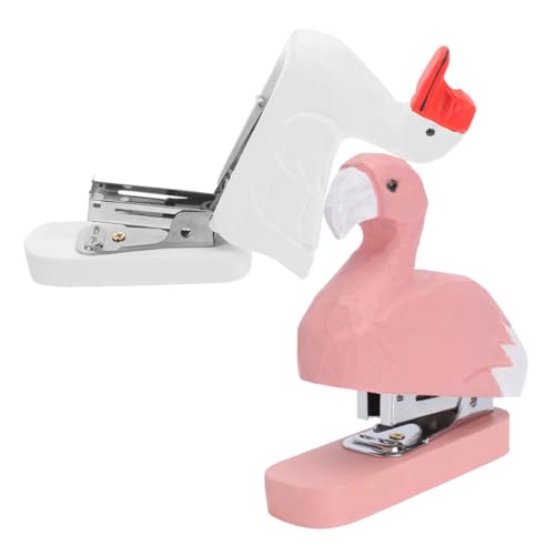 GALPADA 2 Stück Handgefertigter Holz tierhefter Flamingo Gans Platzsparend Multifunktional Robust für Büro und Home Office Kreatives Tier skulptur Design Praktisches Mini heftgerät für GALPADA 2 Stück Handgefertigter Holz tierhefter Flamingo Gans Platzsparend Multifunktional Robust für Büro und Home Office Kreatives Tier skulptur Design Praktisches Mini heftgerät für von GALPADA