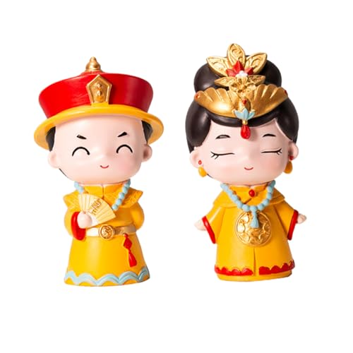 GALPADA 2 Stück Harzornamente im Palaststil Bräutigam Kaiserin Topper Mini Party Home Ornament Kuchendekoration im chinesischen Stil Desktop-Ornament Kuchen Figur Ornament Heimdekoration GALPADA 2 Stück Harzornamente im Palaststil Bräutigam Kaiserin Topper Mini Party Home Ornament Kuchendekoration im chinesischen Stil Desktop-Ornament Kuchen Figur Ornament Heimdekoration von GALPADA