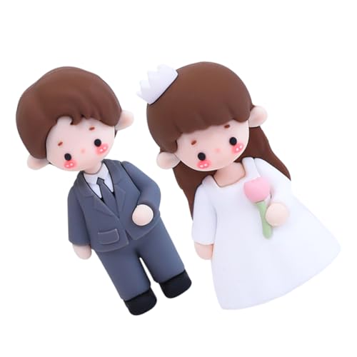 GALPADA 2 Stück Hochzeitstorte-Puppe brautpaar figuren Braut Bräutigam Figuren Braut Kuchen Topper Hochzeitsaufsätze für Kuchen Braut und Bräutigam Cartoon-Kuchendeckel weiches Gummi GALPADA 2 Stück Hochzeitstorte-Puppe brautpaar figuren Braut Bräutigam Figuren Braut Kuchen Topper Hochzeitsaufsätze für Kuchen Braut und Bräutigam Cartoon-Kuchendeckel weiches Gummi von GALPADA