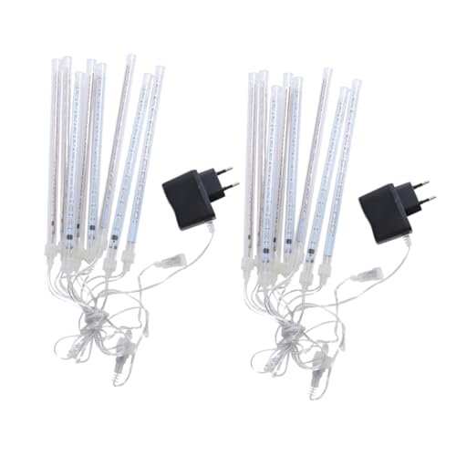 GALPADA 2 Stück LED Meteor Shower Rain Lights Set Röhren mit LED für und Außendekoration Energieeffizient für Weihnachten Partys und Festivals GALPADA 2 Stück LED Meteor Shower Rain Lights Set Röhren mit LED für und Außendekoration Energieeffizient für Weihnachten Partys und Festivals von GALPADA
