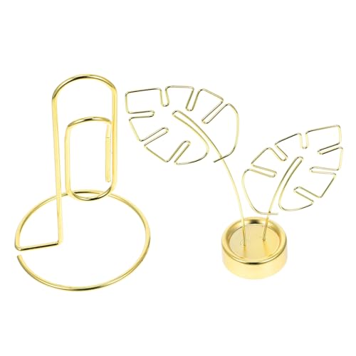 GALPADA 2 Stück Memo Clip Tischkartenhalter aus Robustem Eisen mit Stabilem Sockel als Fotohalter Speisekartenhalter Namenskartenhalter für Hochzeit Restaurant und Party GALPADA 2 Stück Memo Clip Tischkartenhalter aus Robustem Eisen mit Stabilem Sockel als Fotohalter Speisekartenhalter Namenskartenhalter für Hochzeit Restaurant und Party von GALPADA