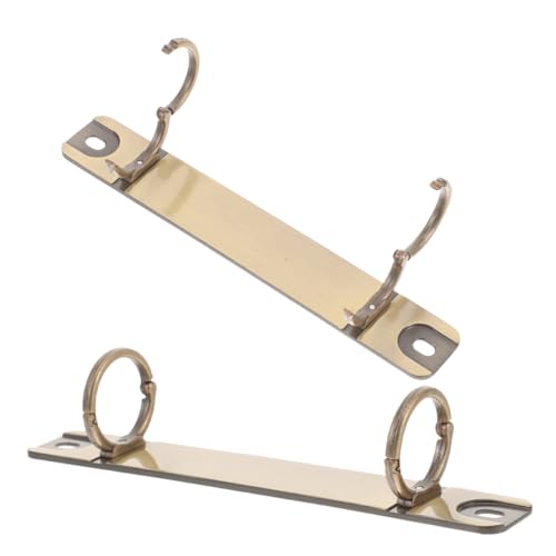 GALPADA 2 Stück Metall Binder Mechanismus Ringe für Lose Blattbindung Abnehmbare Binder Rücken DIY Zubehör für Ordnergestaltung Robust und Langlebig von GALPADA