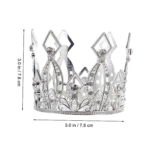 GALPADA 2 Stück Mini Crown Silberne Dessert Deko Cake Topper Kronen Geburtstagskronen für Kuchen Dekoration und Prinzessinnen GALPADA 2 Stück Mini Crown Silberne Dessert Deko Cake Topper Kronen Geburtstagskronen für Kuchen Dekoration und Prinzessinnen von GALPADA