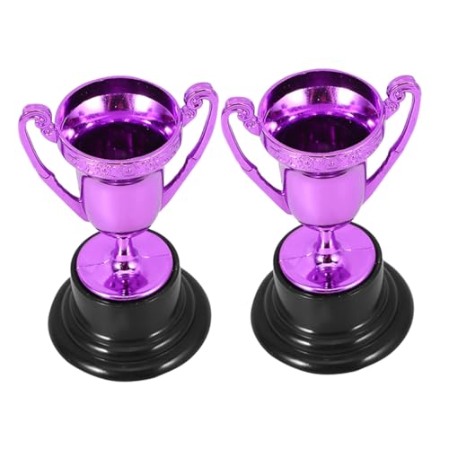 GALPADA 2 Stück Mini Pokale Kleine Preisverleihung Pokale mit Kreativer Form Langlebige Mini Trophäen für Sportveranstaltungen Geburtstagsfeiern und Wettbewerbe Dekorative von GALPADA