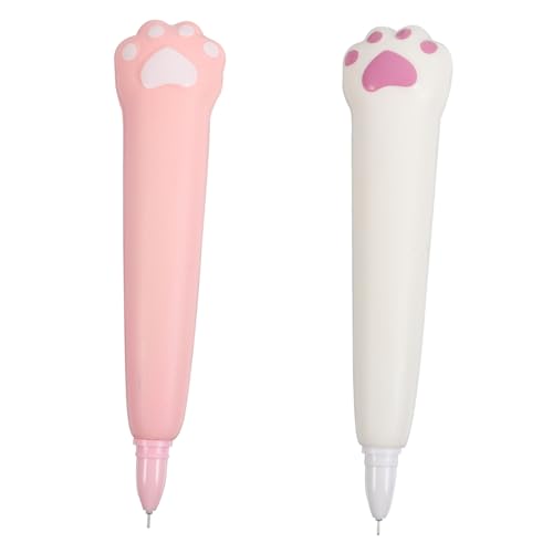 GALPADA 2 Stück Niedliche Gel Kugelschreiber mit Katzenpfoten Weiche Decompressionsstifte Stressabbauende Schreibstifte für Schule und Büro Lustige Squishy Neutralpens GALPADA 2 Stück Niedliche Gel Kugelschreiber mit Katzenpfoten Weiche Decompressionsstifte Stressabbauende Schreibstifte für Schule und Büro Lustige Squishy Neutralpens von GALPADA