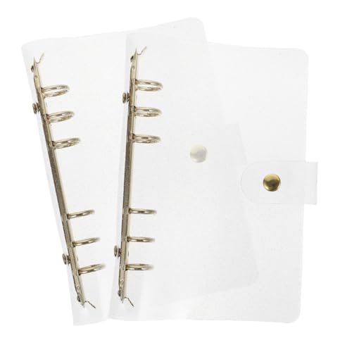 GALPADA 2 Stück PVC Notizbuchhülle mit Löchern Goldfarbener Transparenter Dokumenten Organizer Langlebige Klare Notizbuchabdeckung für DIY Ringordner und Reiseplaner GALPADA 2 Stück PVC Notizbuchhülle mit Löchern Goldfarbener Transparenter Dokumenten Organizer Langlebige Klare Notizbuchabdeckung für DIY Ringordner und Reiseplaner von GALPADA