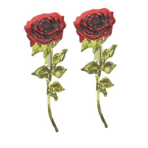 GALPADA 2 Stück Pailletten Rosen Applikationen zum Aufnähen Kreative DIY Stoffpatches für Kleidung Taschen Hüte Modische Accessoires zum Verschönern von Jeans Röcken Shirts GALPADA 2 Stück Pailletten Rosen Applikationen zum Aufnähen Kreative DIY Stoffpatches für Kleidung Taschen Hüte Modische Accessoires zum Verschönern von Jeans Röcken Shirts von GALPADA