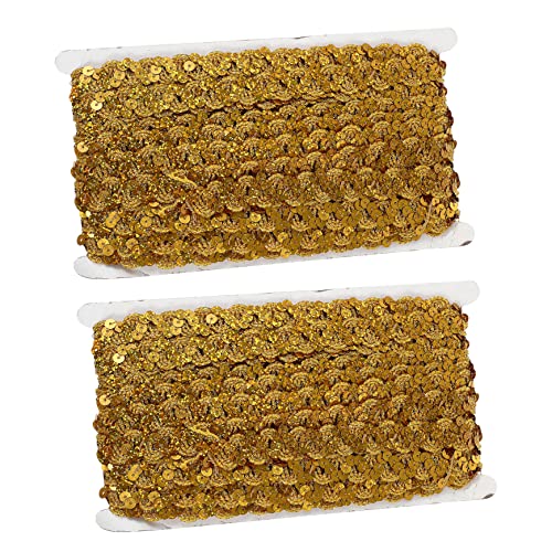 GALPADA 2 Stück Pailletten Spitzenband DIY Nähzubehör für Kleidung Hochzeitsdeko Bastelprojekte Breites Farbenfrohes Weiches Hautfreundliches Material GALPADA 2 Stück Pailletten Spitzenband DIY Nähzubehör für Kleidung Hochzeitsdeko Bastelprojekte Breites Farbenfrohes Weiches Hautfreundliches Material von GALPADA