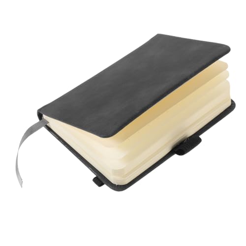 GALPADA 2 Stück Pocket Notizbuch Tragbares Notepad für Studenten Adressbuch und Notizen Schwarz Imitation Leicht und Praktisch für Meetings und Inspiration von GALPADA