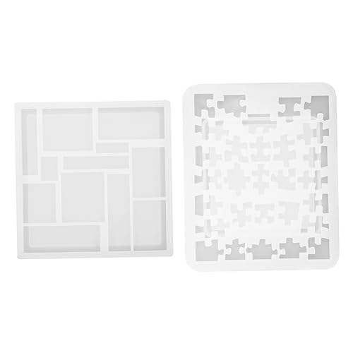 GALPADA 2 Stück Puzzle Silikonform Geometrische Kristall Gießform für DIY Harzprojekte für Handwerk und Schmuckherstellung von GALPADA