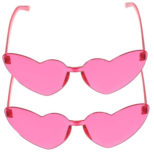 GALPADA 2 Stück Randlose Herzform Sonnenbrillen Partybrillen Modisch Stylisch Vielseitig für Geburtstage Hochzeiten Damen Herren GALPADA 2 Stück Randlose Herzform Sonnenbrillen Partybrillen Modisch Stylisch Vielseitig für Geburtstage Hochzeiten Damen Herren von GALPADA
