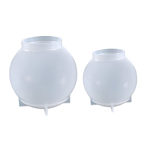 GALPADA 2 Stück Silikon Gießform für Kristallkugel Diy Resin Mold für Dekoration und Sphere Formen für Kunsthandwerk und Langlebig und Einfach zu Verwenden von GALPADA