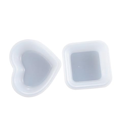 GALPADA 2 Stück Silikonform Herz und Tablett DIY Gießform für Kreative Epoxidharzplatten Schmuckschalen Dekorationen DIY Zubehör GALPADA 2 Stück Silikonform Herz und Tablett DIY Gießform für Kreative Epoxidharzplatten Schmuckschalen Dekorationen DIY Zubehör von GALPADA