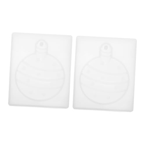 GALPADA 2 Stück Silikonform Weihnachtsanhänger Flexibel Langlebig Praktische Gießform für Schlüsselanhänger Schmuckanhänger DIY Basteln Geeignet für Weihnachtsdeko und Geschenke von GALPADA