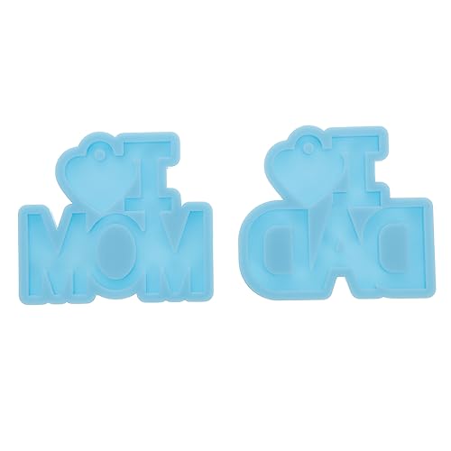 GALPADA 2 Stück Silikonform für Schlüsselanhänger Diy Gießform für Muttertag und Vatertag Kreative Anhänger für Harz und Schmuckherstellung GALPADA 2 Stück Silikonform für Schlüsselanhänger Diy Gießform für Muttertag und Vatertag Kreative Anhänger für Harz und Schmuckherstellung von GALPADA