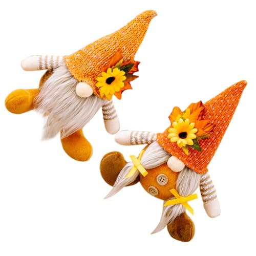 GALPADA 2 Stück Teiliges Erntedankfest mit Sonnenblumenmotiv Handgefertigte Herbst Dekofigur aus PP Baumwolle und Stein für Tischmitte und Party Faceless GNOME für Zuhause und Festtage GALPADA 2 Stück Teiliges Erntedankfest mit Sonnenblumenmotiv Handgefertigte Herbst Dekofigur aus PP Baumwolle und Stein für Tischmitte und Party Faceless GNOME für Zuhause und Festtage von GALPADA