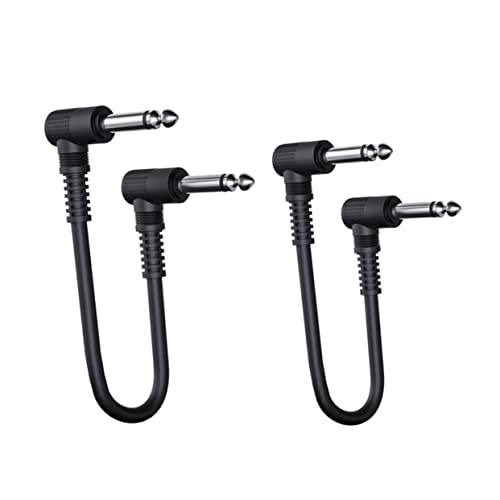 GALPADA 2 Stück Teiliges Gitarreneffektkabel und Professionelles Bass Effector Verbindungskabel für Elektrische Gitarren und Musikinstrumente mit Hoher Zuverlässigkeit und Störschutz von GALPADA